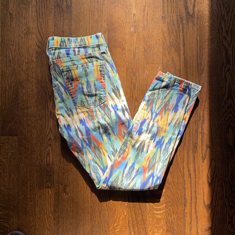 Current Elliot multi arrow stiletto fit jeans